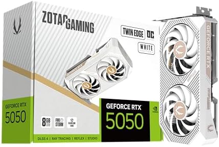ZOTAC Gaming GeForce RTX 5050 Solo DLSS 4 8GB GDDR6 128 bit 20 Gbps PCIE 5 0 Gaming Graphics Card  SFF Ready Super Compact Card  ZT B50500G 10L