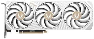 ZOTAC Gaming GeForce RTX 5070 AMP White Edition DLSS 4 12GB GDDR7 192 bit 28 Gbps PCIE 5 0 Gaming Graphics Card  IceStorm 2 0 Cooling  Spectra RGB Lighting  ZT B50700FQ 10A