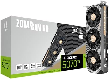 ZOTAC SOLID CORE OC White Edition GeForce RTX 5070 Ti 16GB GDDR7 PCI Express 5 0