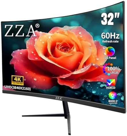 ZZA 34 Gaming Monitor 165Hz/180Hz WQHD  3440x1440P  Ultrawide 34 White Curved Monitor FreeSync for Tear Free Gaming 100  sRGB  HDMI 2 1 & DP 1 4 PBP Mode Wall Mountable