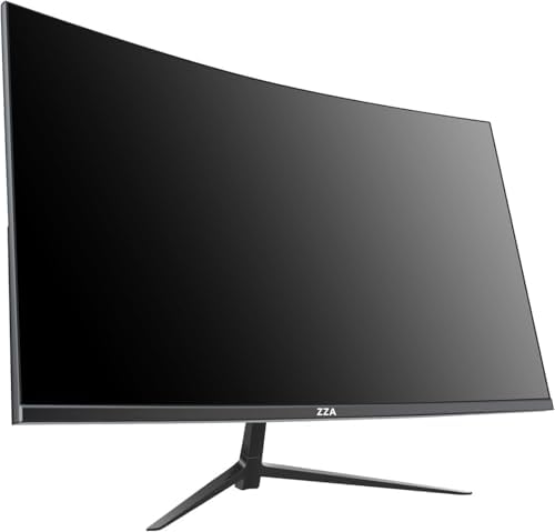 ZZA UltraWide 34 inch Curved Monitor 1500R PC Screen 165hz Refresh Rate WQHD 3440x1440 Computer Gaming Monitor VA PanelAMD FreeSync Premium   HDR10   99  sRGB   VESA