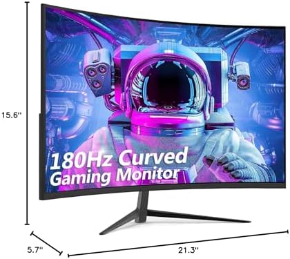 Z Edge 24 inch Gaming Monitor  200Hz 165Hz Curved 1650R Computer Monitor  FHD 1080P  Ultra Fast MPRT 1ms Curved Monitor  300nits  16 7M Colors  UG24 1X DP 1 4 Port and 1X 2 1 HDMI Port