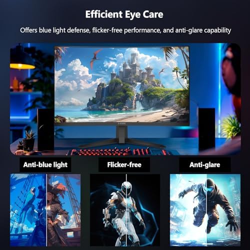 Z Edge 27 inch Curved Gaming Monitor  FHD 1080P 300Hz 280Hz 240Hz Curved Monitor 1500R Computer Monitor  MPRT 1ms Monitor  FreeSync  Low Blue Light 16 7M Colors  UG27S 2X DP and 2X HDMI