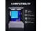 Zalman CUBIX G Micro ATX PC Case  MATX Case with 3 X 120mm FRGB Fans Pre Installed  Panoramic View Tempered Glass Panels  USB Type C Port  Fits up to 280mm GPUs  Panda Edition