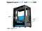 Zalman CUBIX G Micro ATX PC Case  MATX Case with 3 X 120mm FRGB Fans Pre Installed  Panoramic View Tempered Glass Panels  USB Type C Port  Fits up to 280mm GPUs  Panda Edition