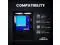 Zalman CUBIX G Micro ATX PC Case  MATX Case with 3 X 120mm FRGB Fans Pre Installed  Panoramic View Tempered Glass Panels  USB Type C Port  Fits up to 280mm GPUs  Black
