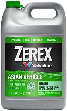 Zerex Asian Vehicle Green 50/50 Ready to Use Antifreeze Coolant 1 Gallon