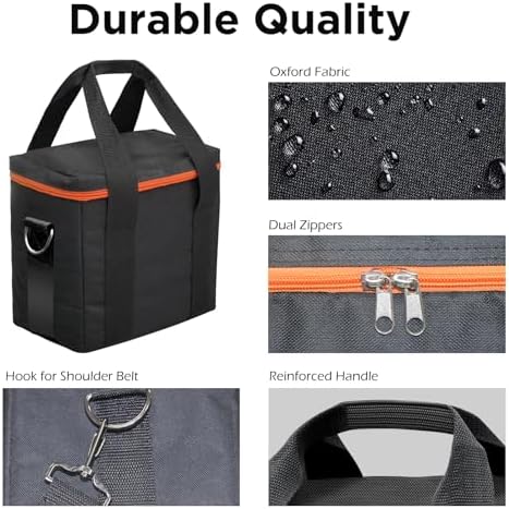 ZeroKor 300W Portable Power Bank Generator With Carrying Case Power Station 110V Power Pack with AC Outlet External Lithium Battery Pack with DC QC3 0 USB for Outdoor Camping Home Use Van Life