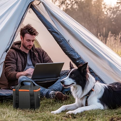 ZeroKor 300W Portable Power Bank Generator With Carrying Case Power Station 110V Power Pack with AC Outlet External Lithium Battery Pack with DC QC3 0 USB for Outdoor Camping Home Use Van Life