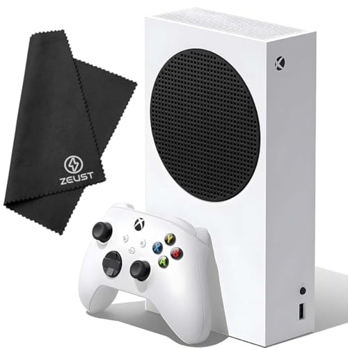 Zeust 2021 Xbox Series S 512GB All Digital Bundle   Includes the Xbox Series Series S Console 512 GB Refurbished  Wireless Controller & 1 Microfiber Cloth  Renewed 