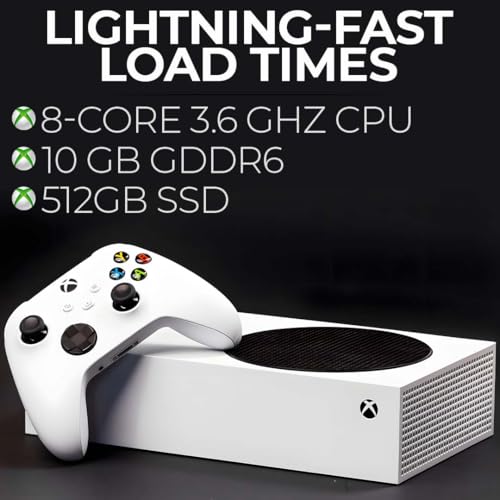 Zeust 2021 Xbox Series S 512GB All Digital Bundle   Includes the Xbox Series Series S Console 512 GB Refurbished  Wireless Controller & 1 Microfiber Cloth  Renewed 