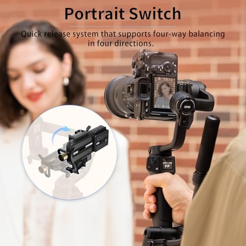 Zhiyun Weebill 3S Combo 3 Axis Gimbal Stabilizer for DSLR and Mirrorless Camera Compatible with Sony Nikon Canon Panasonic LUMIX Extendable Sling Grip Integrated Fill Light PD Fast Charge