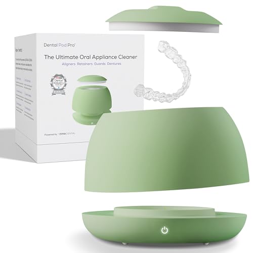 Zima Dental Pod PRO  New Ultrasonic Retainer Cleaner Machine  Market Leading  Best Aligner Cleaner  Nightguard Cleaner  Mouthguard Cleaner  Denture Cleaner  Ultrasonic Cleaner for Oral Dental Care