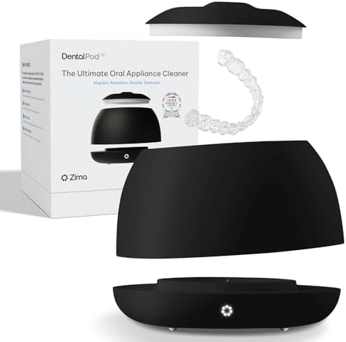 Zima Dental Pod PRO  New Ultrasonic Retainer Cleaner Machine  Market Leading  Best Aligner Cleaner  Nightguard Cleaner  Mouthguard Cleaner  Denture Cleaner  Ultrasonic Cleaner for Oral Dental Care