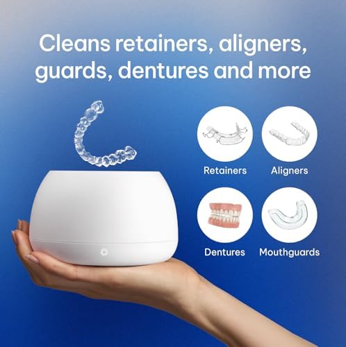 Zima Dental Pod PRO  New Ultrasonic Retainer Cleaner Machine  Market Leading  Best Aligner Cleaner  Nightguard Cleaner  Mouthguard Cleaner  Denture Cleaner  Ultrasonic Cleaner for Oral Dental Care