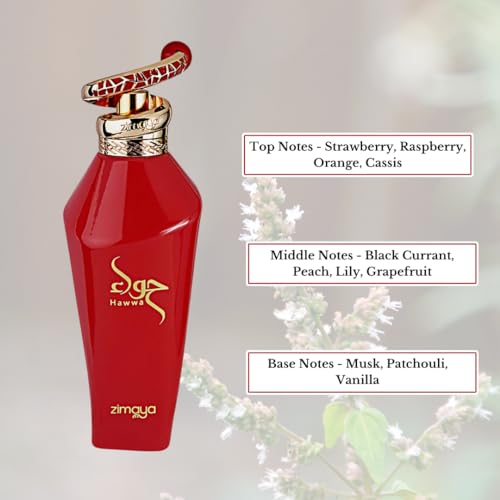 Zimaya Hawwa Red Pour Femme Eau De Parfum  3 4 Fl  Oz