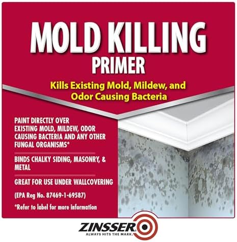 Zinsser 276049 2PK Mold Killing Primer  Gallon  White  2 Pack
