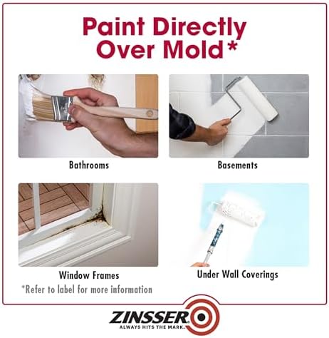 Zinsser 276049 2PK Mold Killing Primer  Gallon  White  2 Pack