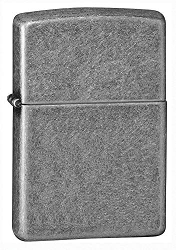 Zippo Antique Silver Plate Pocket Lighter