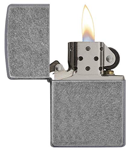 Zippo Antique Silver Plate Pocket Lighter