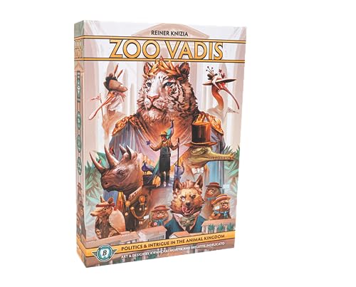 Zoo Vadis Board Game   Standard Edition   Bitewing Games   Negotiaition Game   3 to 7 Players   30 Minute Play Time