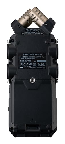 Zoom H6essential with 32 Bit Float  Accessibility  6 Track Portable Recorder  Stereo Microphones  4 XLR/TRS Inputs  Records to SD Card  USB Audio Interface  for Musicians  Podcasters  Filmmakers