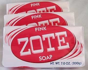 Zote Laundry Soap Bar   Stain Remover   Catfish Bait   Pink 3 Bars 7 Oz  200g  Each