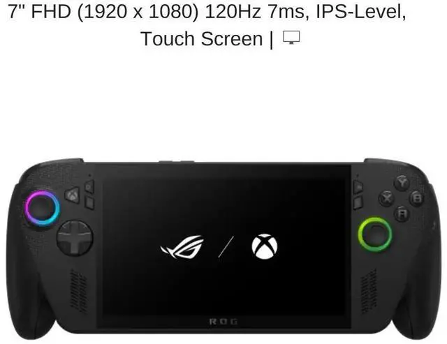  2025  HIDevolution ASUS ROG X B O X Ally X RC73XA 7" FHD 120Hz  2 0 GHz Ryzen AI Z2 Extreme  AMD Radeon  24 GB LPDDR5 RAM  1 TB PCIe SSD  Windows 11 Home