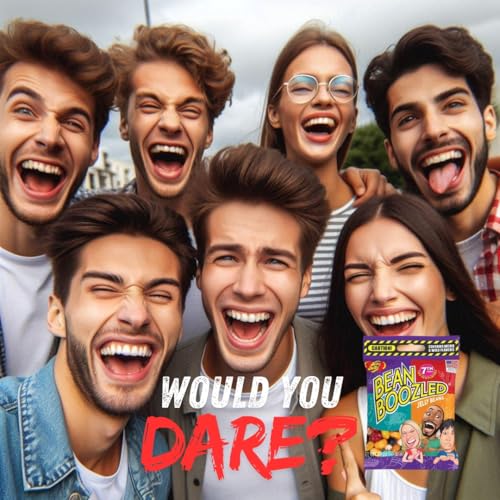 Paquete de 2) Jelly Beans Bean Boozled 7ª Edición, caramelos masticables de sabores extraños, bolsas de relleno para dispensadores y juegos de desafío con hilandero - Bolsas ZipBag resellables de