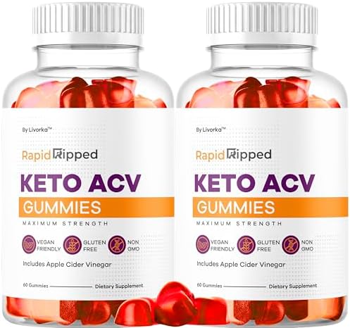  2 Pack  Rapid Ripped Keto ACV Gummies Support  Rapidripped Keto Plus Apple Cider Vinegar Gummy Advanced Formula 1050MG  All Natural Gomitas Reviews  120 Gummies for 2 Months