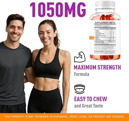  2 Pack  Rapid Ripped Keto ACV Gummies Support  Rapidripped Keto Plus Apple Cider Vinegar Gummy Advanced Formula 1050MG  All Natural Gomitas Reviews  120 Gummies for 2 Months