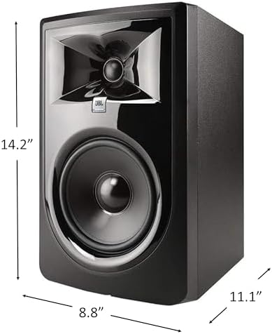 2  JBL 305P MkII 5 2 Way Active Powered Studio Reference Monitors Speakers