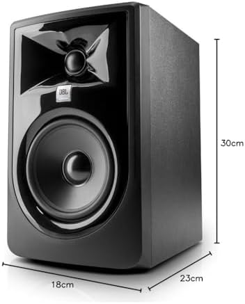 2  JBL 305P MkII 5 2 Way Active Powered Studio Reference Monitors Speakers