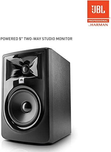  2  JBL 305P MkII 5 2 Way Active Powered Studio Reference Monitors Speakers