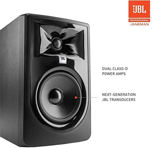  2  JBL 305P MkII 5 2 Way Active Powered Studio Reference Monitors Speakers