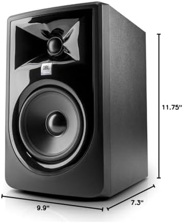 2  JBL 305P MkII 5 2 Way Active Powered Studio Reference Monitors Speakers