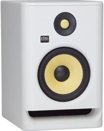 2  KRK ROKIT RP7 G4 7 Bi Amped Studio Monitor DSP Speakers White Noise Edition