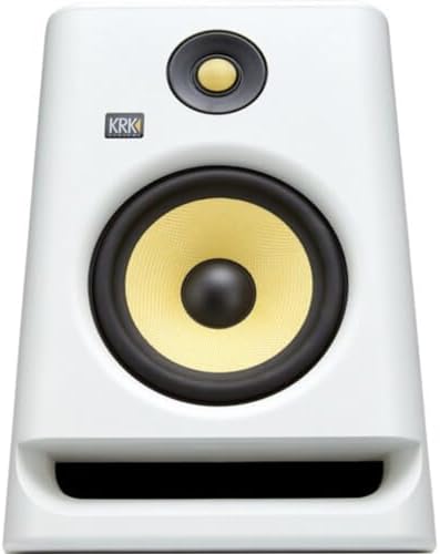 2  KRK ROKIT RP7 G4 7 Bi Amped Studio Monitor DSP Speakers White Noise Edition