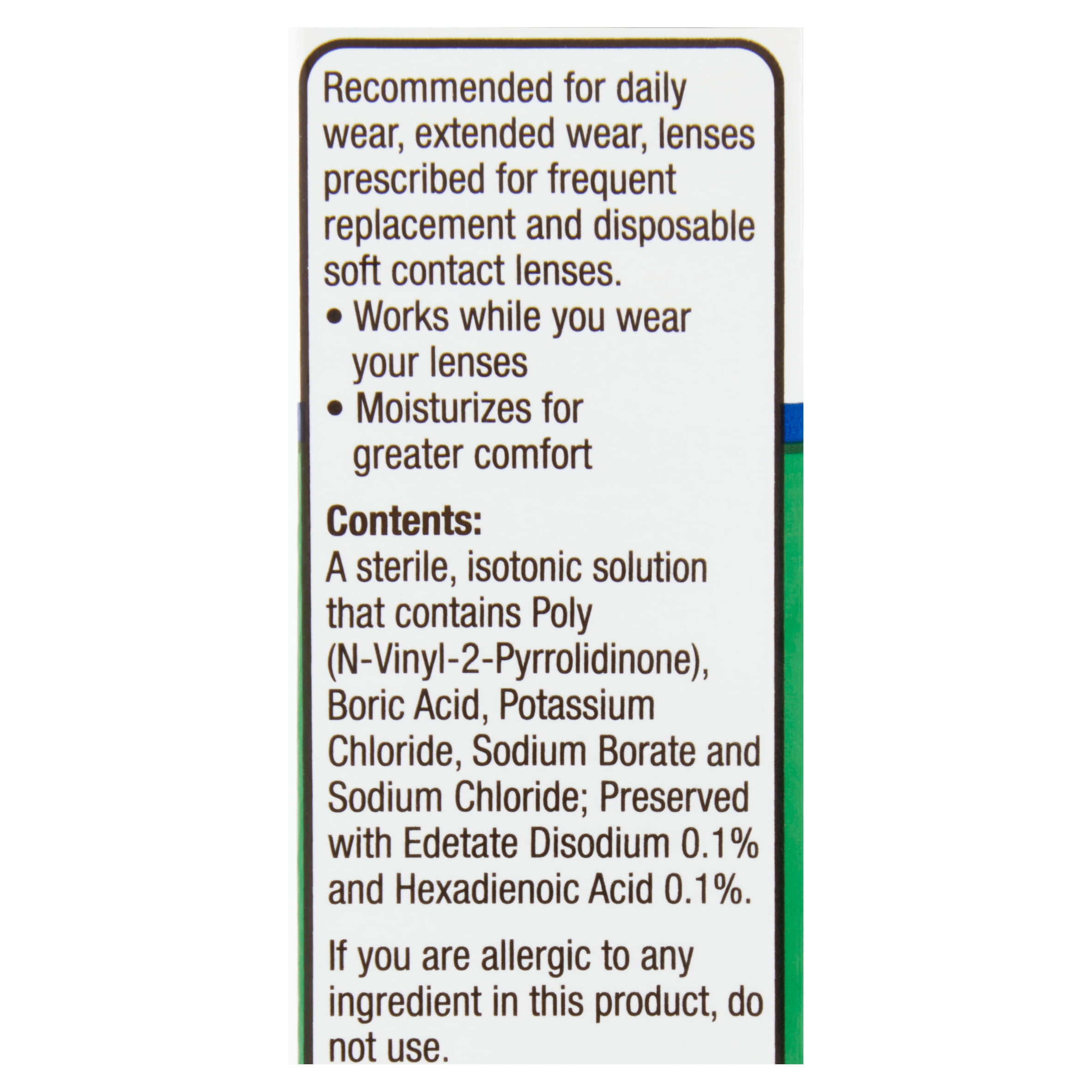 2 pack  Equate Contact Lens Lubricating & Rewetting Drops for Soft Contact Lenses  0 5 fl oz  15mL   Compare to Opti Free Puremoist Rewetting Drops