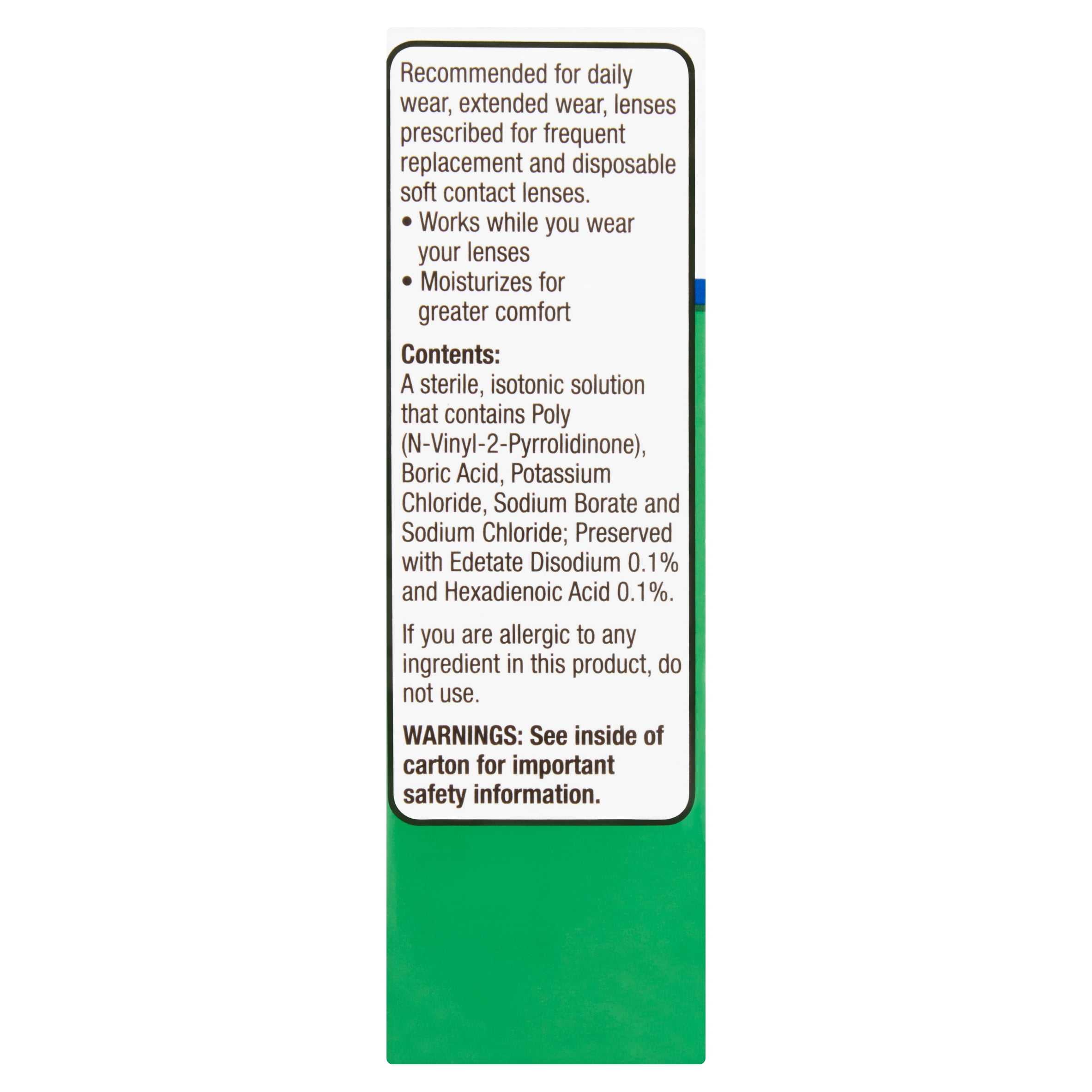 2 pack  Equate Contact Lens Lubricating & Rewetting Drops for Soft Contact Lenses  0 5 fl oz  15mL   Compare to Opti Free Puremoist Rewetting Drops
