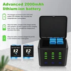  3 Channel Battery Charger & 2 Pack Battery For GoPro Hero 9 10 11 12 Black NEW