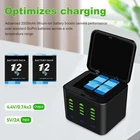  3 Channel Battery Charger & 2 Pack Battery For GoPro Hero 9 10 11 12 Black NEW