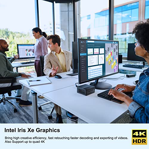 ASUS NUC  Intel NUC 12 Pro Mini Desktop Computer  Intel Core i5 1240P Mini PC 12C/16T  Up to 4 4GHz  16GB DDR4 RAM & 512GB PCIe 4 0 NVMe SSD Iris XE Graphics  WiFi6E/BT5 3/8K/Windows 11 Pro