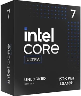  Amazon co jp Exclusive  Intel Core Ultra 7 Processor 270K Plus  Arrow Lake  LGA 1851   24 Cores  8P   16E   Up to 5 50 GHz  Equipped with 36 MB Cache  Box Version BX80768270K/AZ