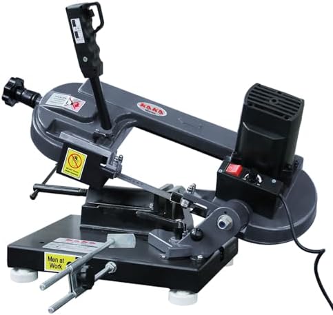 KAKA Industrial Benchtop Metal Cutting Band Saw 1000W  40 88MPM Blade Speed  0  45  Adjustable Table  3 3x4 1 Cutting Capacity BS 85 for Metal/Wood/Plastic  110V