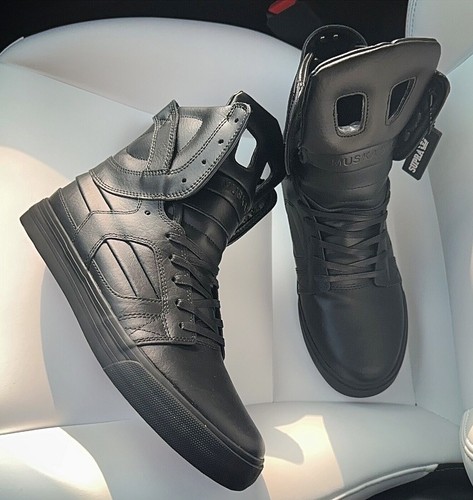  Men s Skytop 2 Black High top Shoes Ankle Boots Sneaker HOT