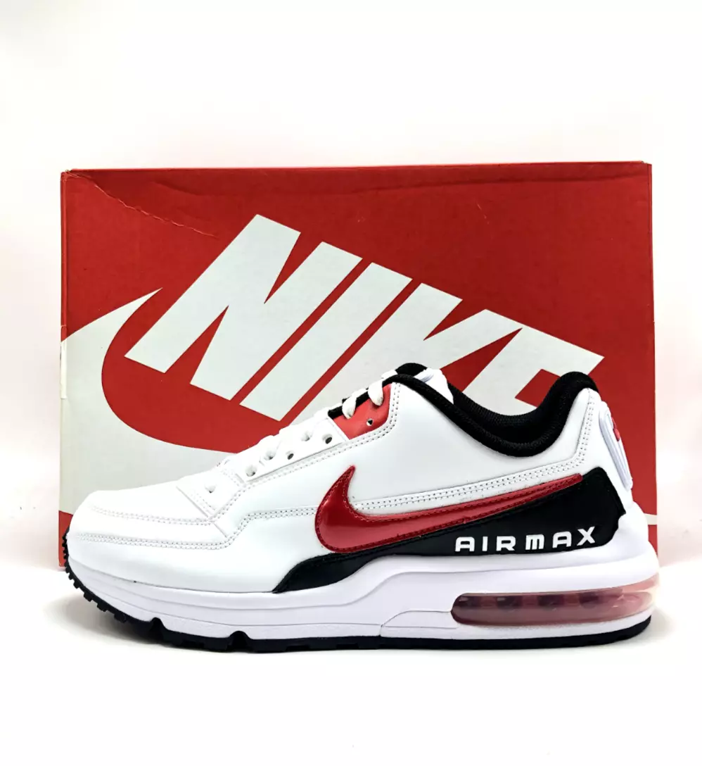 Talla 8 - *NUEVO* NIKE AIR MAX LTD 3 PARA HOMBRE USA BLANCO/ROJO (BV1171 100), TAMAÑO 8.0 - 13.0 👍