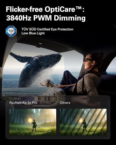  New  RayNeo Air 3s Pro AR/XR Glasses   201 1200 Nits 120Hz HueView 2 0 Video Display  Smart Gaming Glasses for iPhone 17 16 15/Android/Mac/Switch 2/PS5/SteamDeck   Next Gen Personal Theater