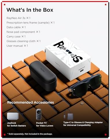  New  RayNeo Air 3s Pro AR/XR Glasses   201 1200 Nits 120Hz HueView 2 0 Video Display  Smart Gaming Glasses for iPhone 17 16 15/Android/Mac/Switch 2/PS5/SteamDeck   Next Gen Personal Theater