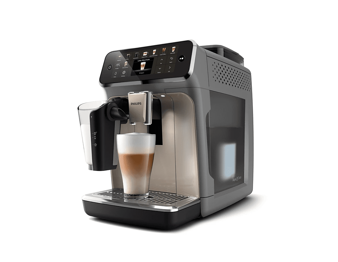 Open Box  Philips 5500 Fully Automatic Espresso Machine   LatteGo Milk System  20 Coffee Varieties  Intuitive Touch Display  SilentBrew  Ceramic Grinder  AquaClean Filter   Grey Chrome   EP5544/90